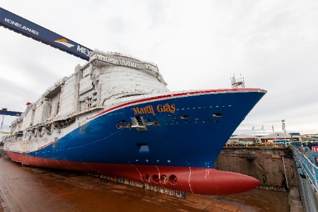 Lng Fuelled Cruise Ship Floated Out Lng Industry